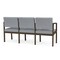 Lesro Lenox 3 Seat Tandem Seating W/ No Center Arms, 64.5 in W 24.5 in L 32 in H LS3101 - alternate 2
